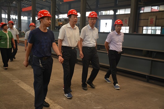 熱烈歡迎市政協(xié)副主席楊定旺一行蒞臨盛大鋼構(gòu)參觀指導